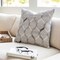 Tiwari Home 20" Gray and Brown Hexagon Patterned Square Throw Pillow Cover